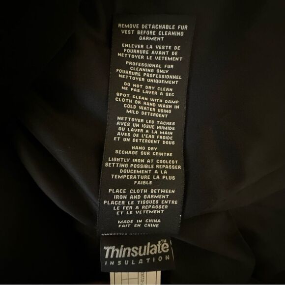 SAM. Parka Carbon Rabbit Fur Lined Zipper Jacket - Picture 15 of 16